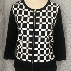 WHITE HOUSE | BLACK MARKET ZIP FRONT SWEATER